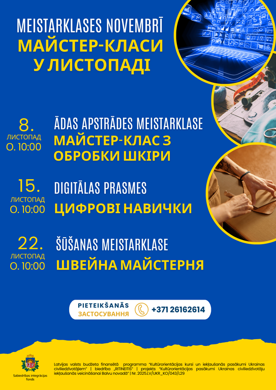 Meistarklases novembrī